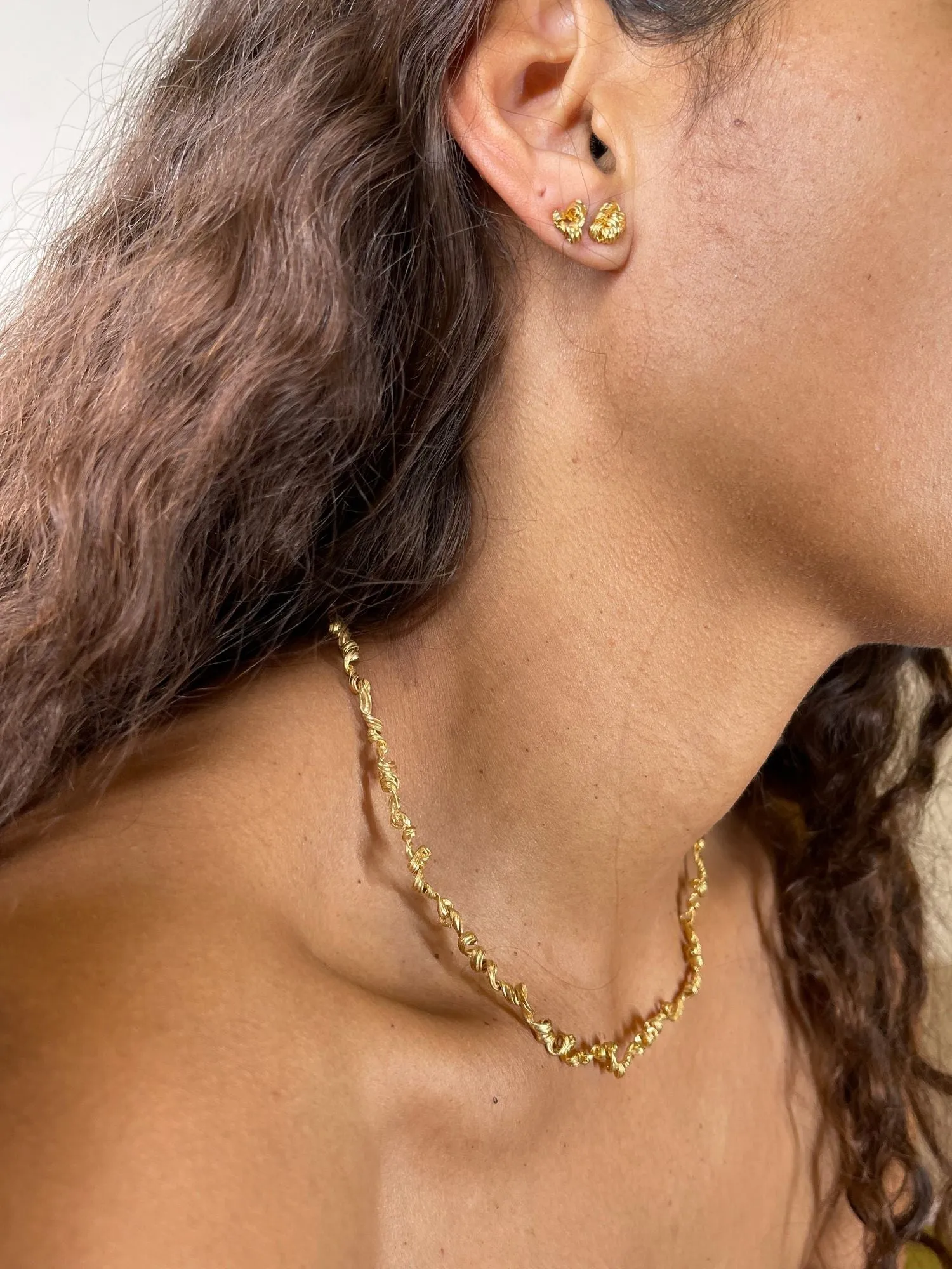 Fouett??s 24K Gold Plated Necklace