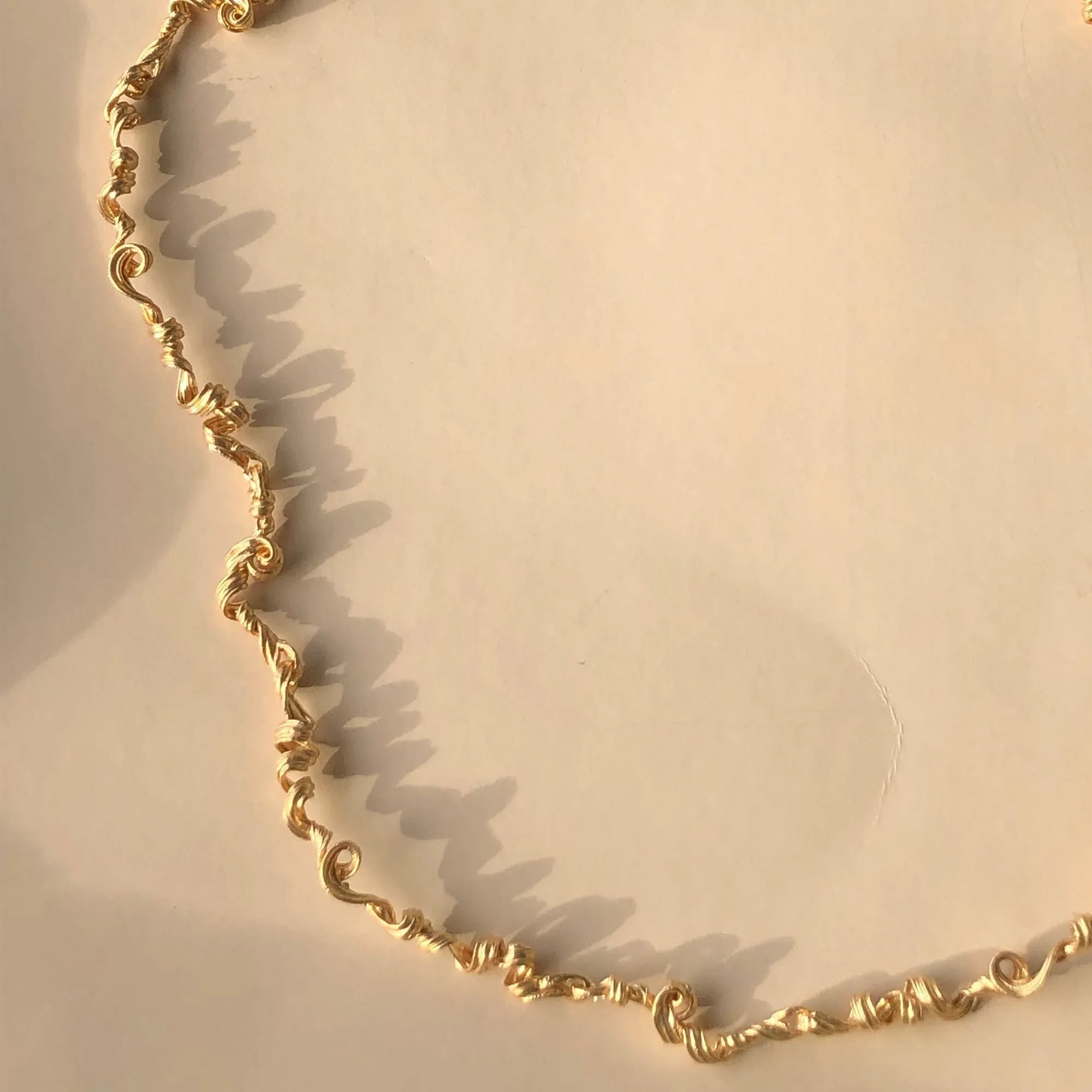 Fouett??s 24K Gold Plated Necklace
