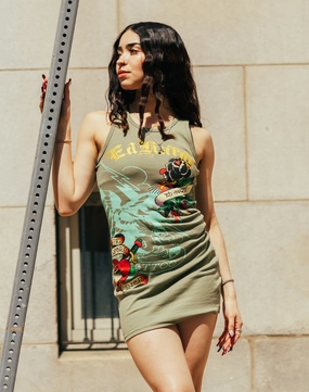 Free shipping offers Ed Hardy Black Rose Tank Dress Smart fashion (wearables)