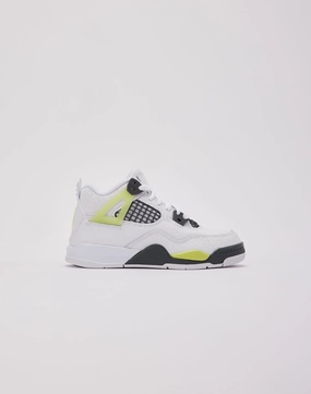 Free shipping offers Jordan Air Jordan 4 Retro 'Light Lemon Twist' Pre-School Fashionable goods