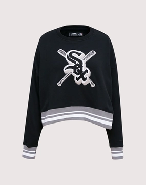Free shipping offers Pro Standard Chicago White Sox Mashup Rib Crewneck Business casual wear