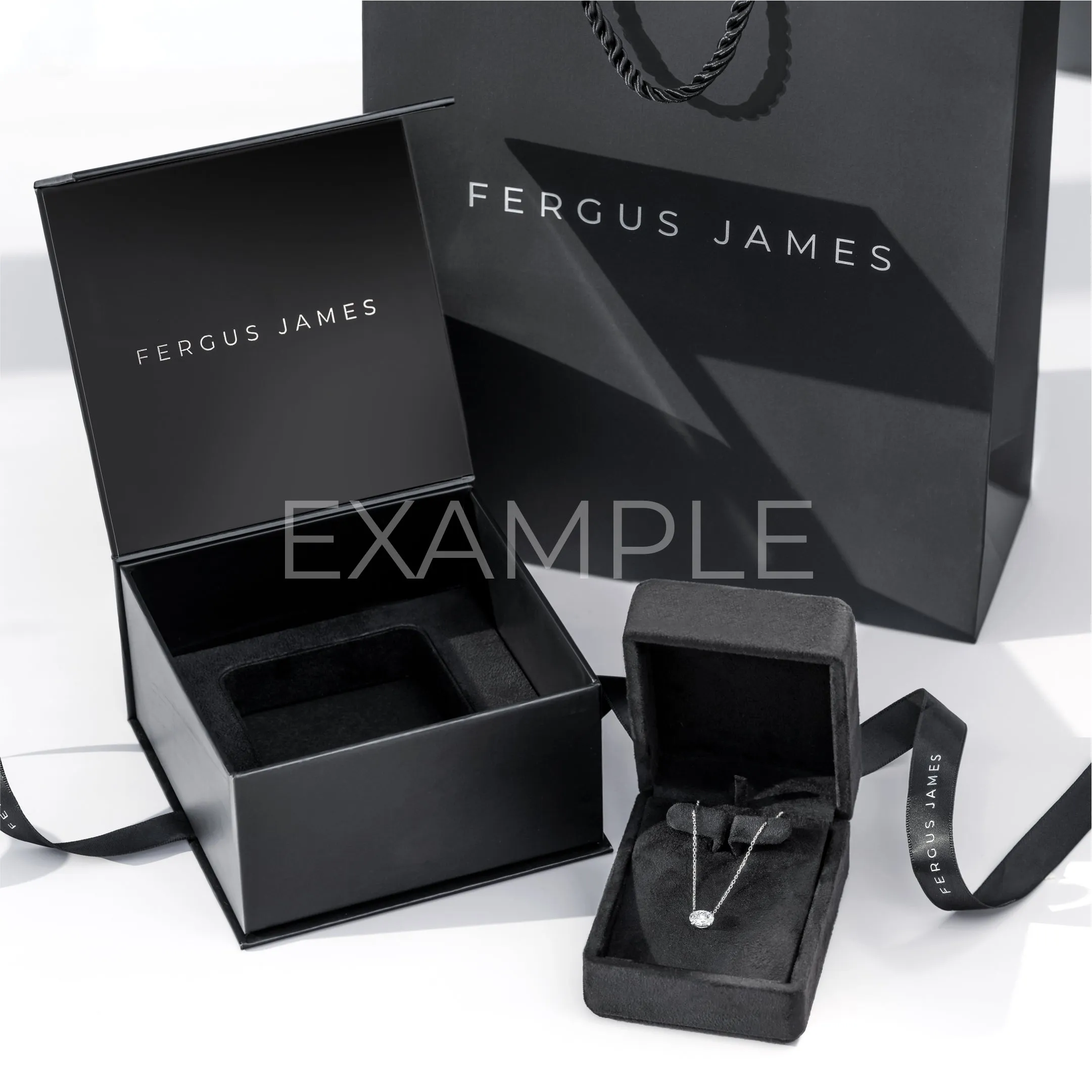G Letter Pendant White Gold
