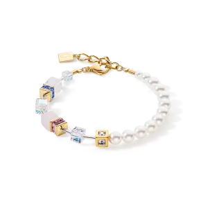 GeoCUBE? Precious Fusion Pearls bracelet multicolour pastel