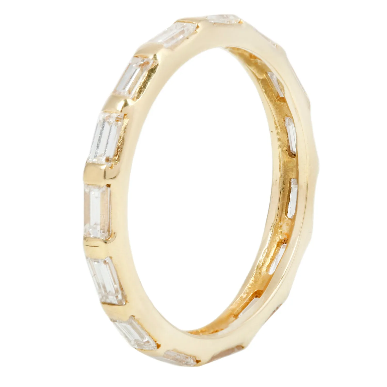 Gold & Diamond Baguette Eternity Band