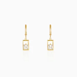 Golden Bask in Glory Hoop Danglers