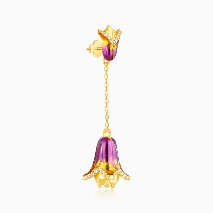 Golden Bell Mallow Bud Convertible Earrings