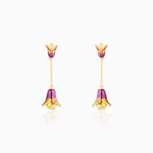 Golden Bell Mallow Bud Convertible Earrings