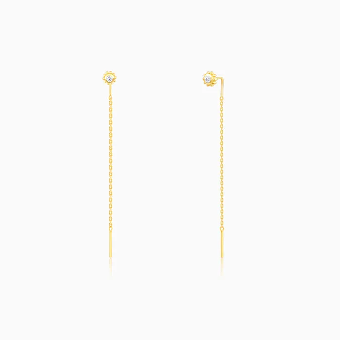 Golden Bling Sui Dhaga Earrings