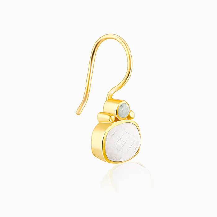 Golden Chalcedony Charm Danglers