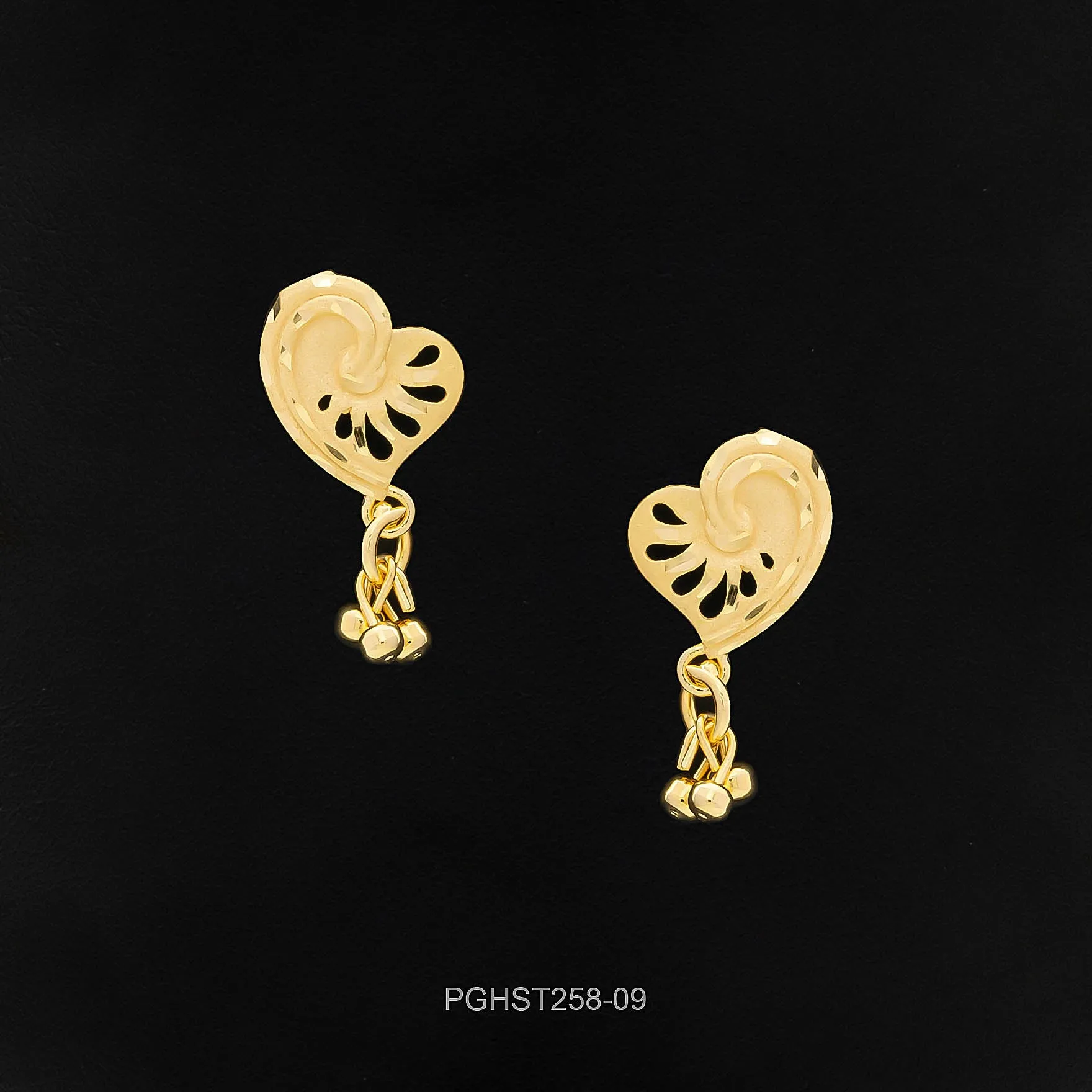 GOLDEN HANGING STUD PGHST258-09