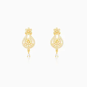 Golden Roohi Chandbali Earrings