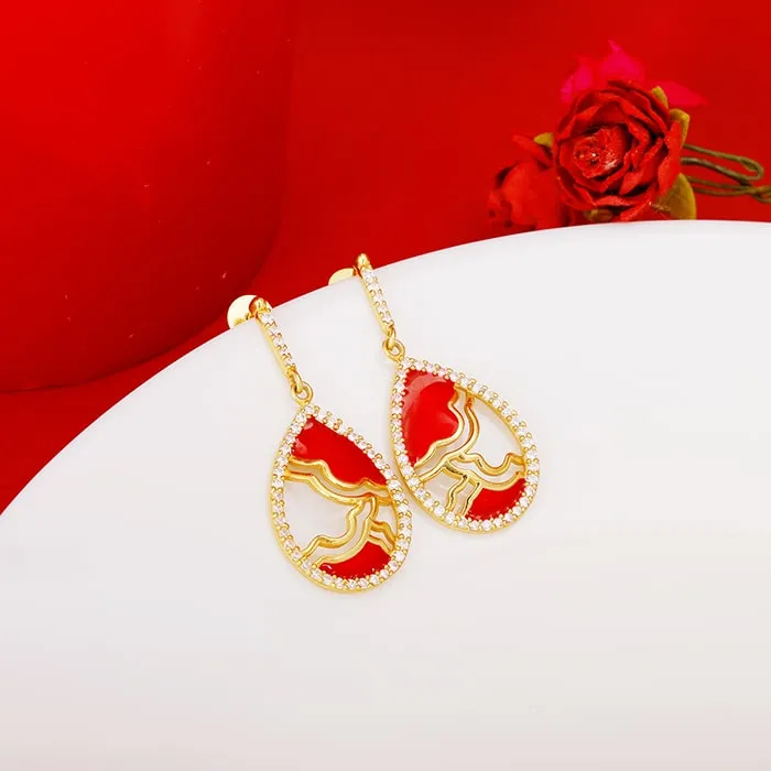 Golden Royal Heritage Earrings