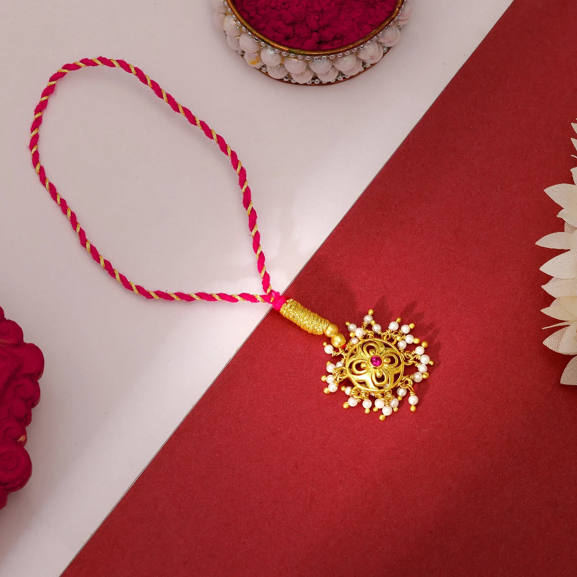 Golden Royal Lumba Rakhi