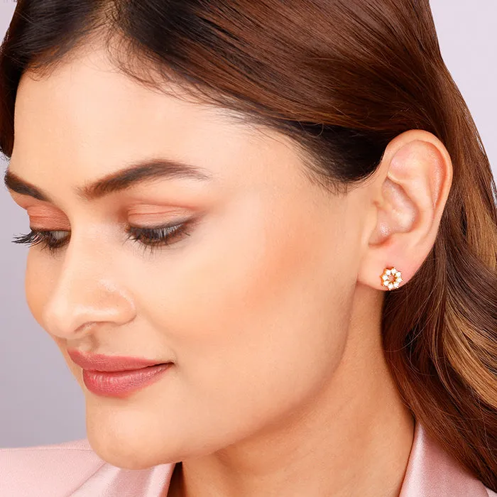 Golden Sparkling Earrings