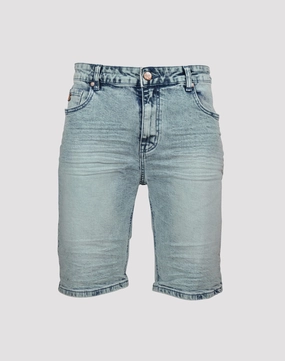 Grindhouse Acid Wash Denim Shorts - Blue Clothing assortments Ethical fashion choices