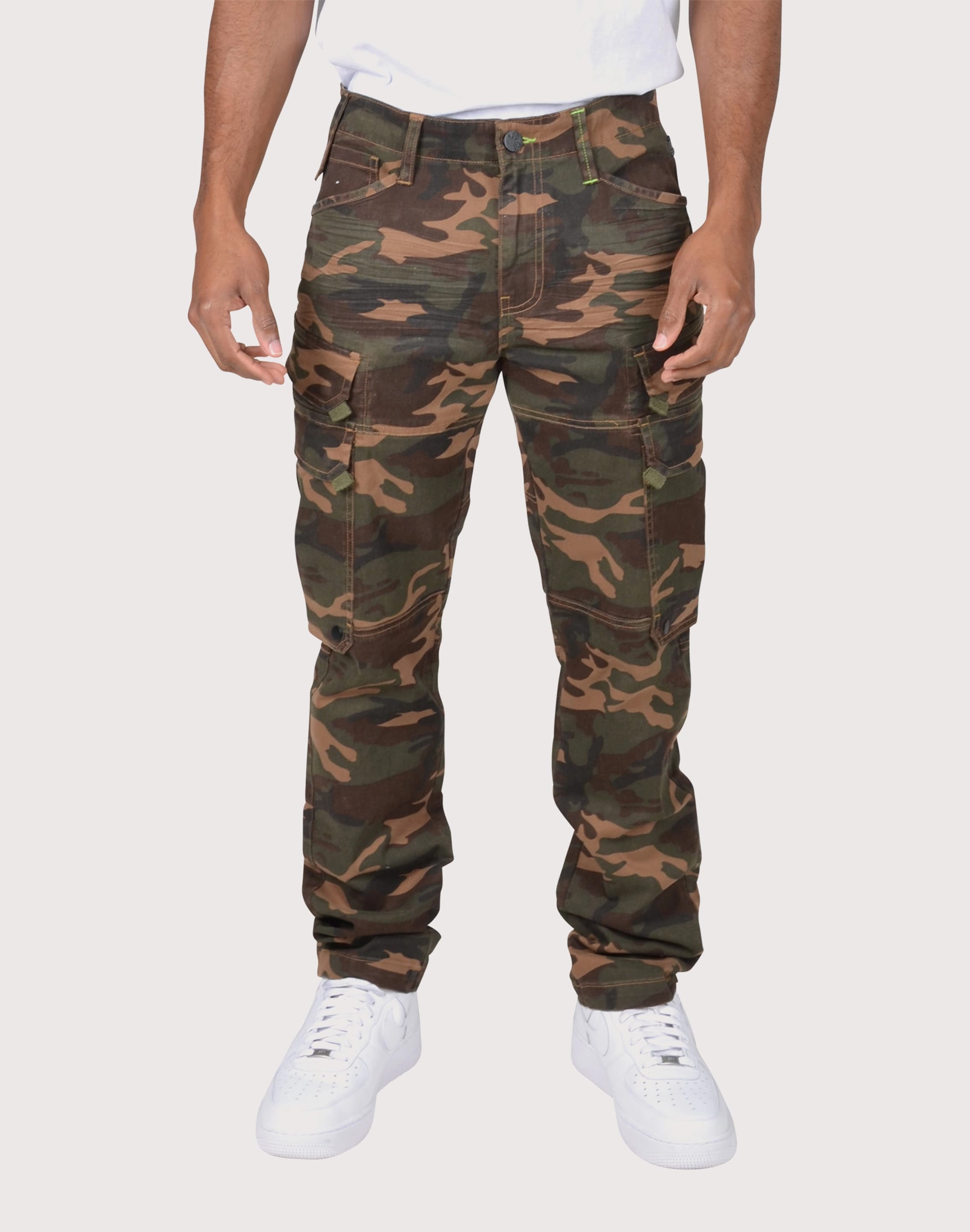 Beaded fashion items Grindhouse Camo Twill Cargo Pocket Pants Beaded fashion items