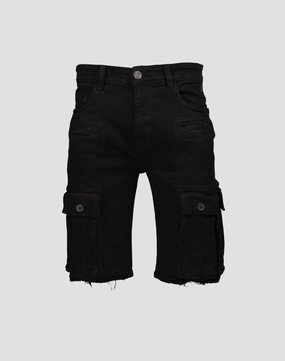 Grindhouse Cargo Pocket Denim Black Shorts Fashion history Fashion accessories
