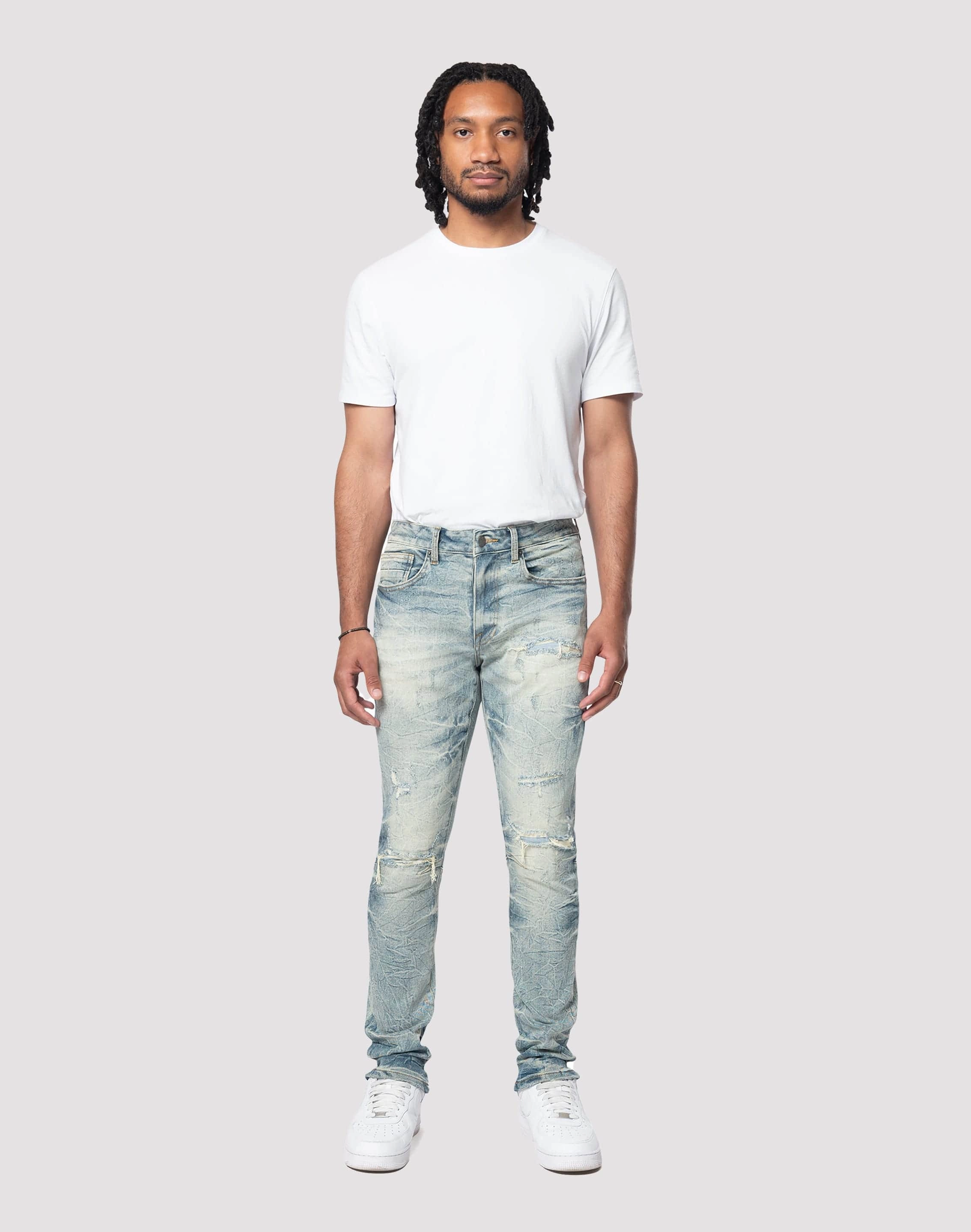 Grindhouse Lightning Effect Mechanic Blue Jeans Party wear Smart fashion (wearables)