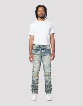 Grindhouse Lightning Effect Toasted Denim Jean Runway fashion Fashionable options
