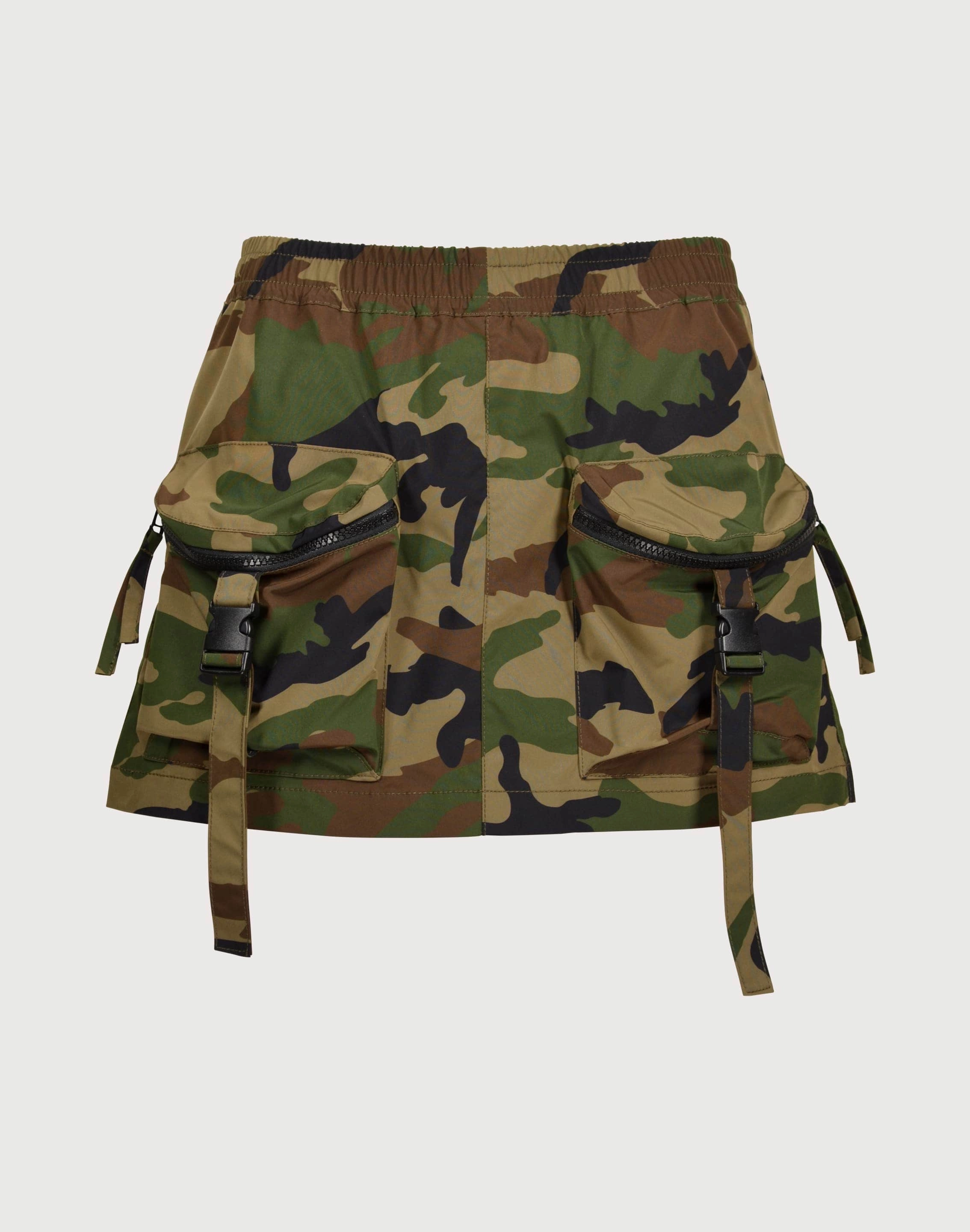 Grindhouse Nylon Cargo Camo Skirt Beaded fashion items Preppy style items