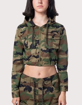 Grindhouse Nylon Cropped Camo Jacket Minimalist fashion Luxury fashion items