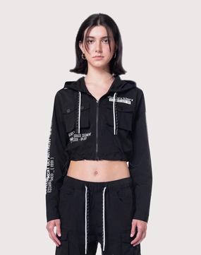 Grindhouse Nylon Cropped Jacket Fashionable goods Beachwear items