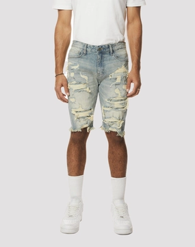 Grindhouse Rip N Repair Seville Denim Blue Shorts Designer fashion items Smart fashion (wearables)