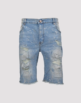Grindhouse Ripped with Metallic Flecks Denim Shorts Fashion-forward items Fashion lookbook