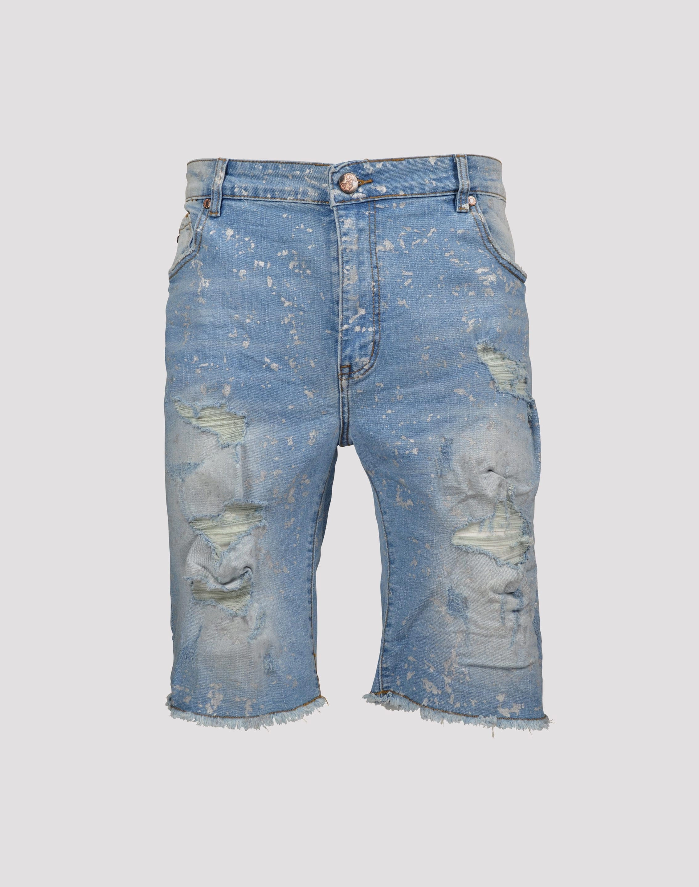 Grindhouse Ripped with Metallic Flecks Denim Shorts Fashion-forward items Fashion lookbook