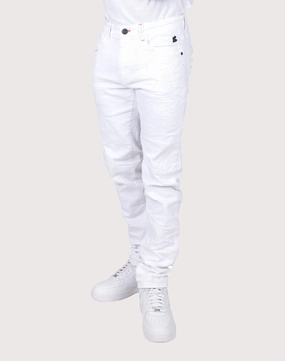 Grindhouse White with Textured Applique Jeans Fashion essentials Fashion culture