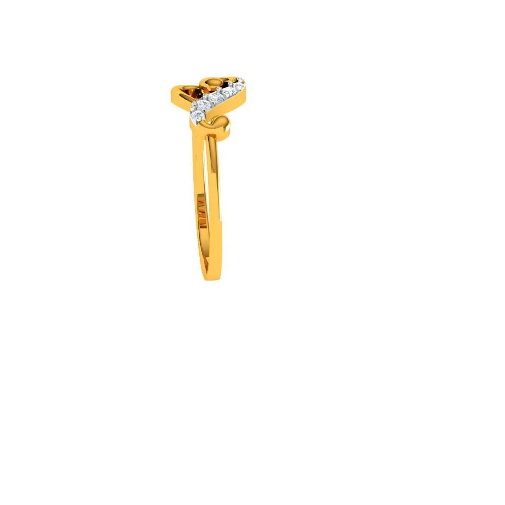 Heart Frame Collector's Choice Dazzling 18KT Gold Wedding Ring