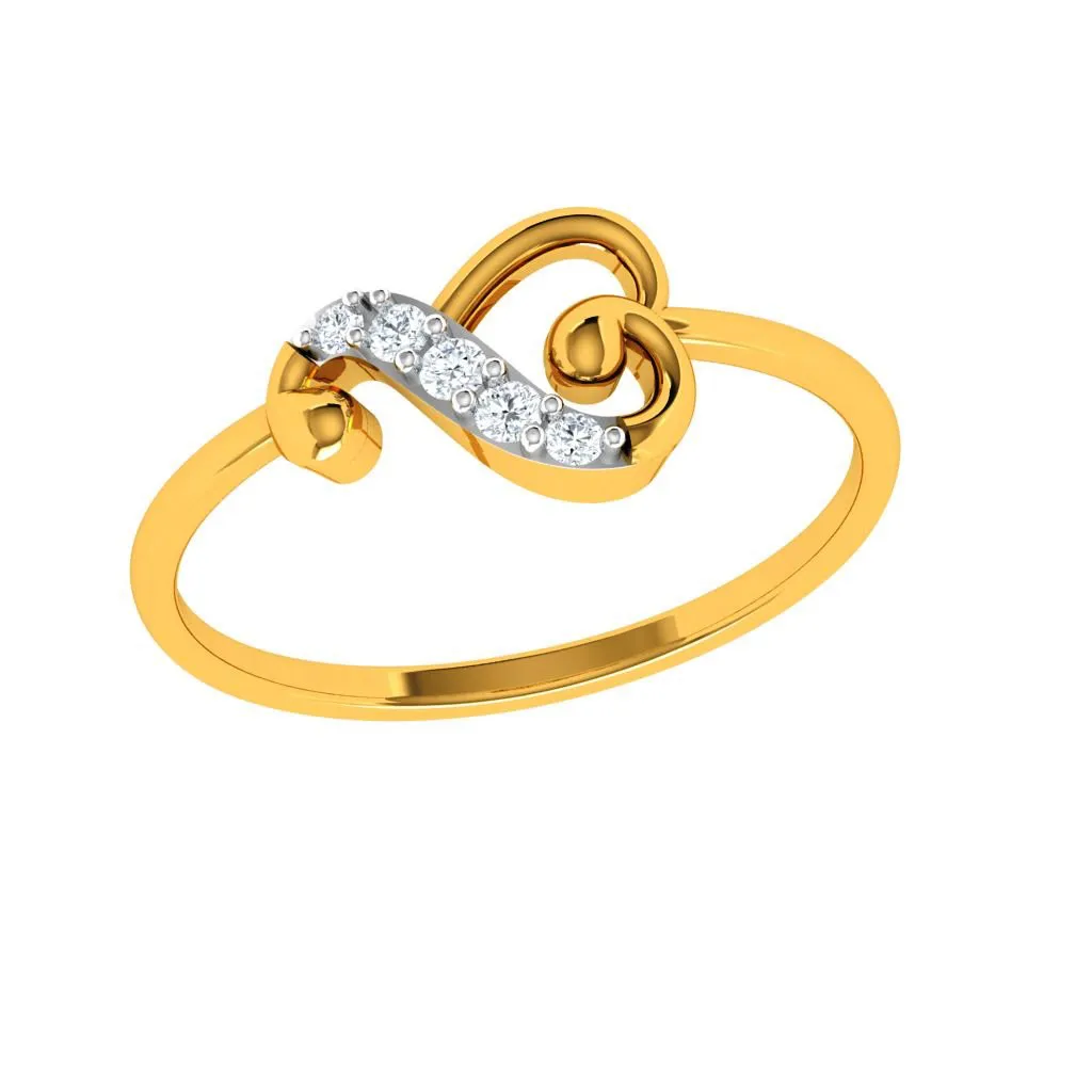 Heart Frame Collector's Choice Dazzling 18KT Gold Wedding Ring