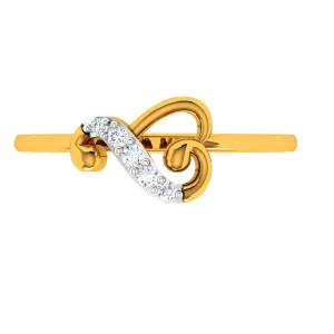Heart Frame Collector's Choice Dazzling 18KT Gold Wedding Ring