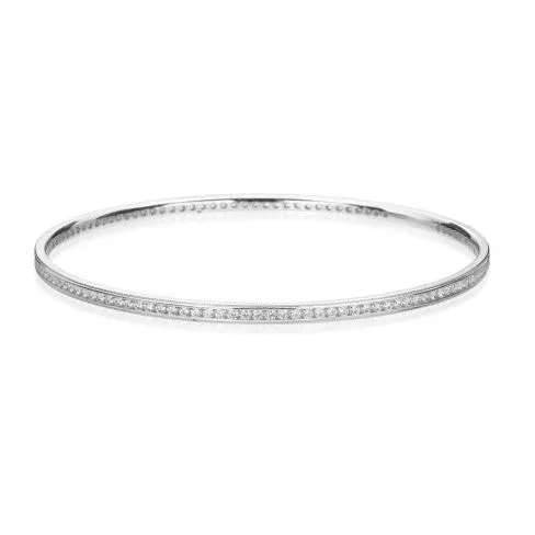 Hearts On Fire Milgrain Diamond Bangle