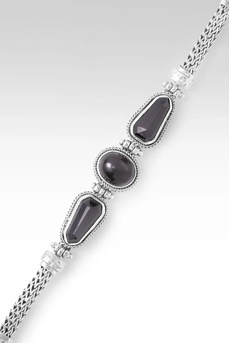 Heaven Awaits Bracelet? in Black Star Diopside & Black Spinel