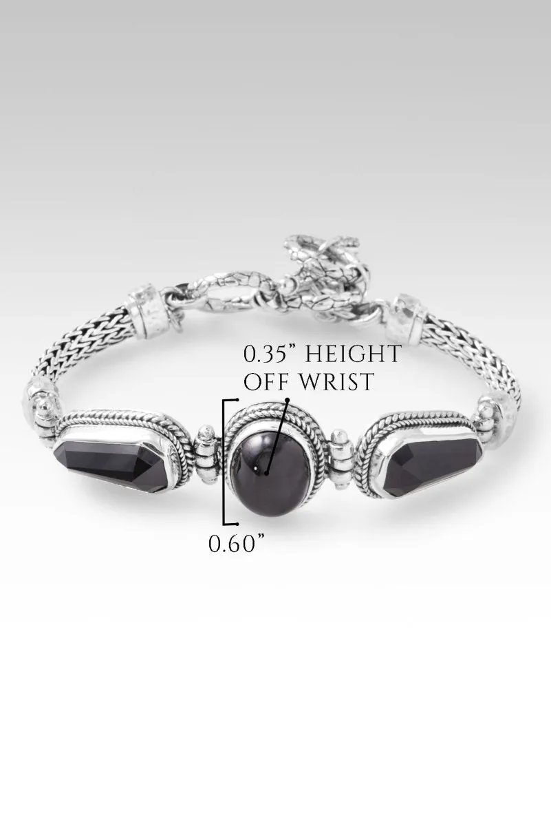 Heaven Awaits Bracelet? in Black Star Diopside & Black Spinel