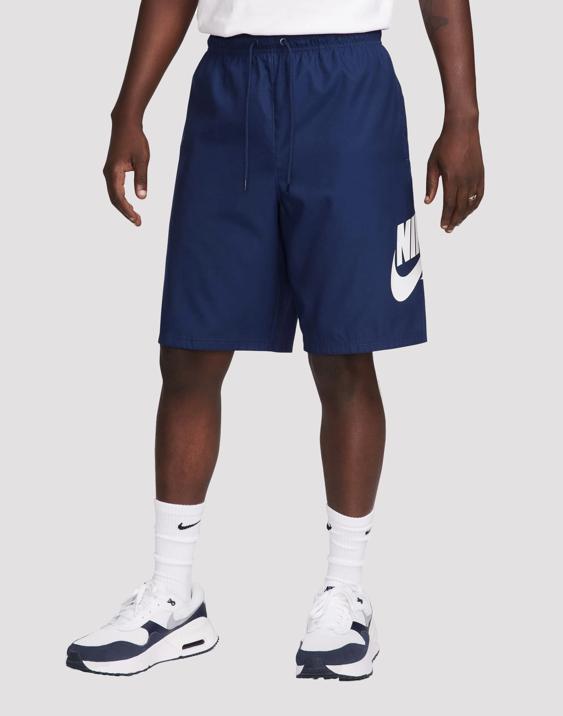Hip - hop fashion Nike Club Woven Navy Shorts Luxury fashion items