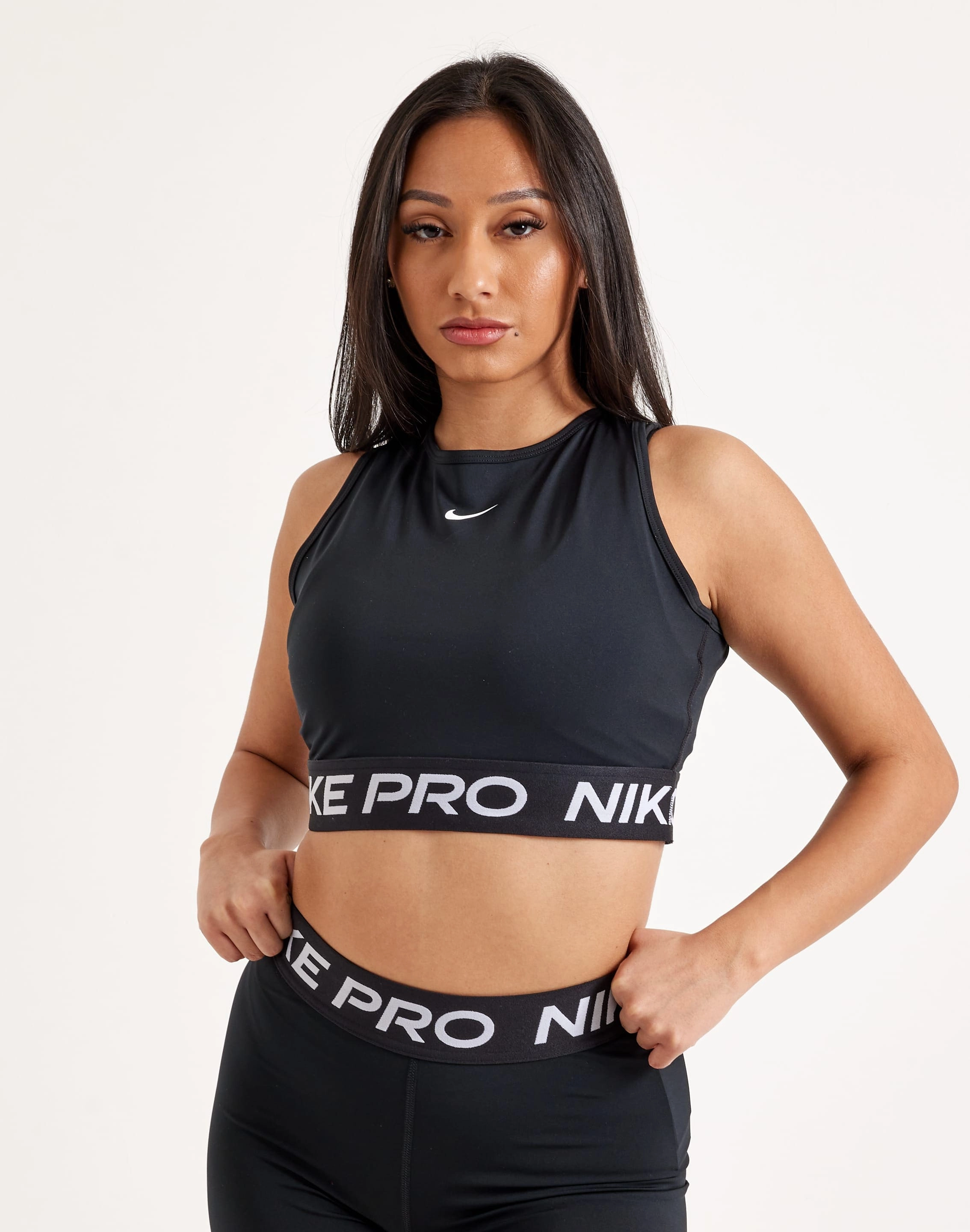 Hip - hop fashion Nike Pro Dri-FIT Cropped Tank Top Upcycled fashion