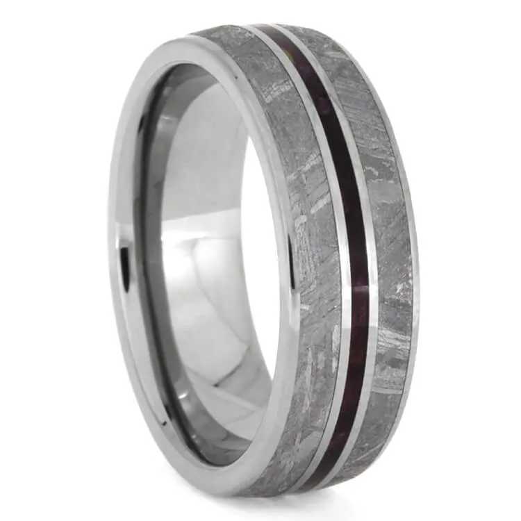 His and Hers Purple Wedding Ring Set