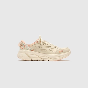 HOKA Vibrant Bloom Clifton L - Vanilla / Dry Clay Exclusive Cozy