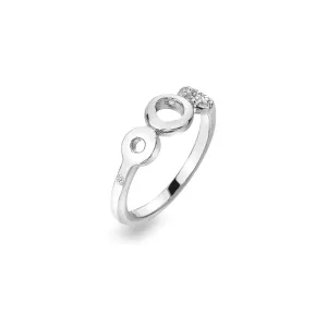 Hot Diamonds Balance Sterling Silver White Topaz Ring D