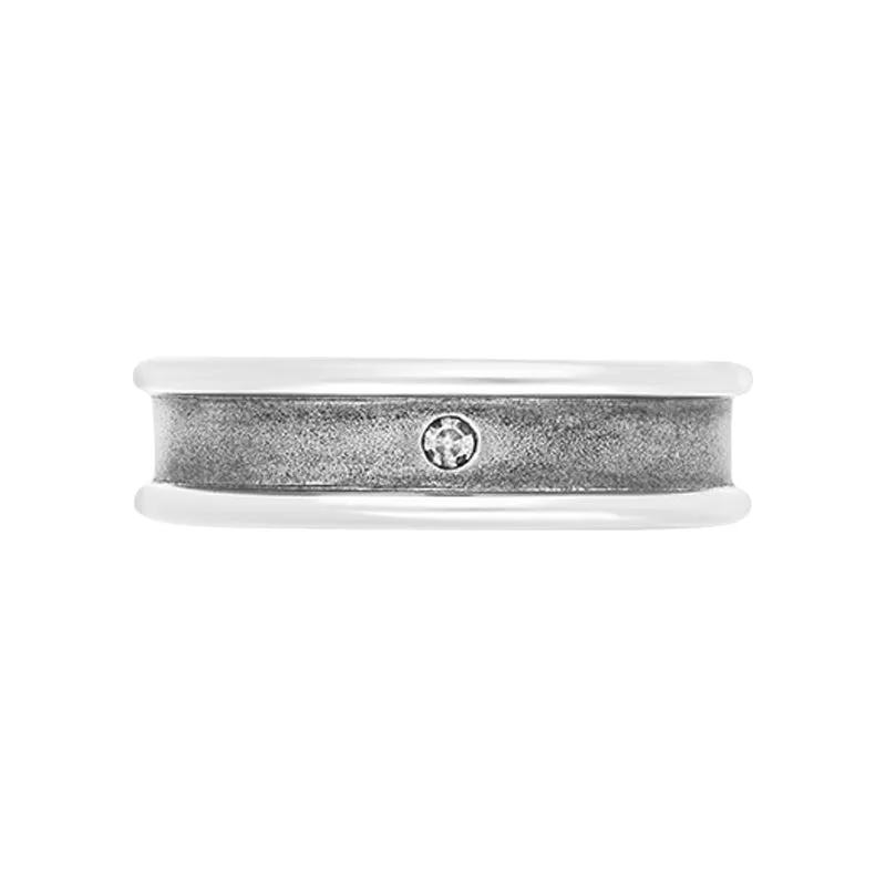 Hot Diamonds Sterling Silver Concave Ring D