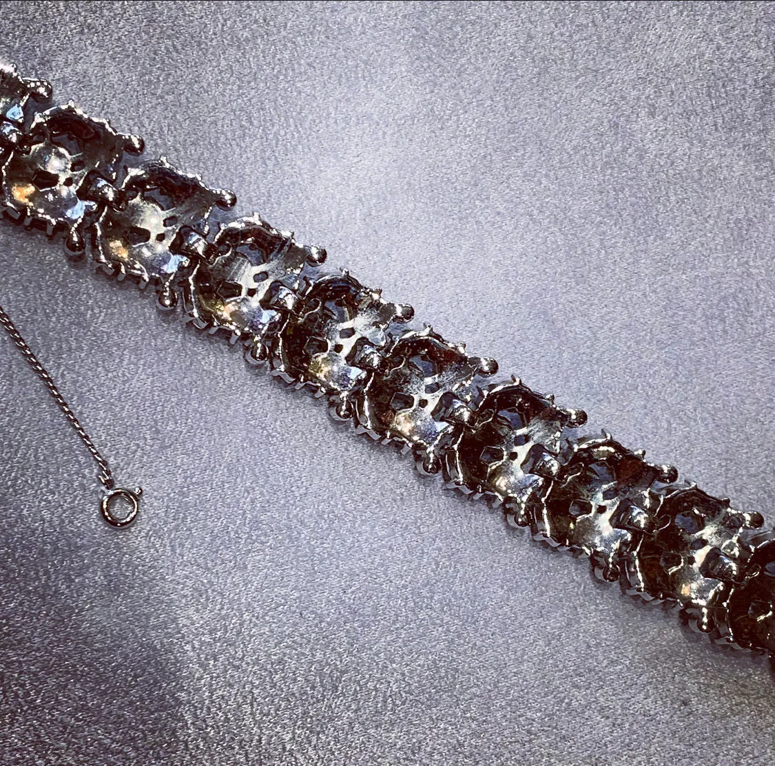 Icy blue vintage Trifari bracelet