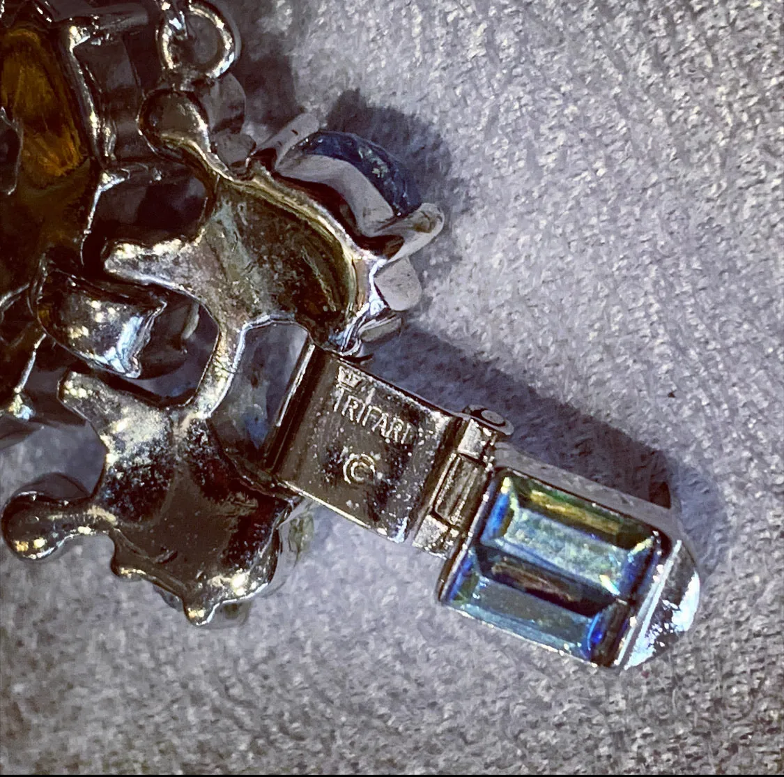Icy blue vintage Trifari bracelet