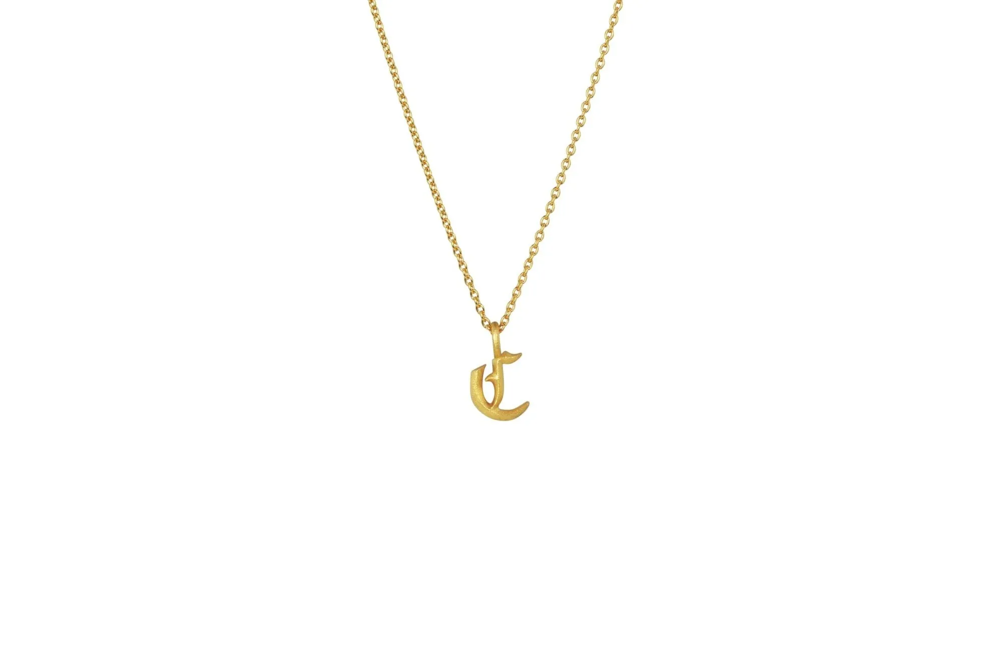 IX C Ice 22K Gold Plated Pendant