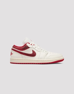 Jordan 1 Low SE "Sail/Varsity Red/Team Red" Minimalist fashion Apparel finds