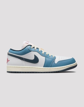 Jordan 1 Low SE "White/Armory Navy/Aegean Storm" Fashion bloggers' picks Linen - crafted fashion