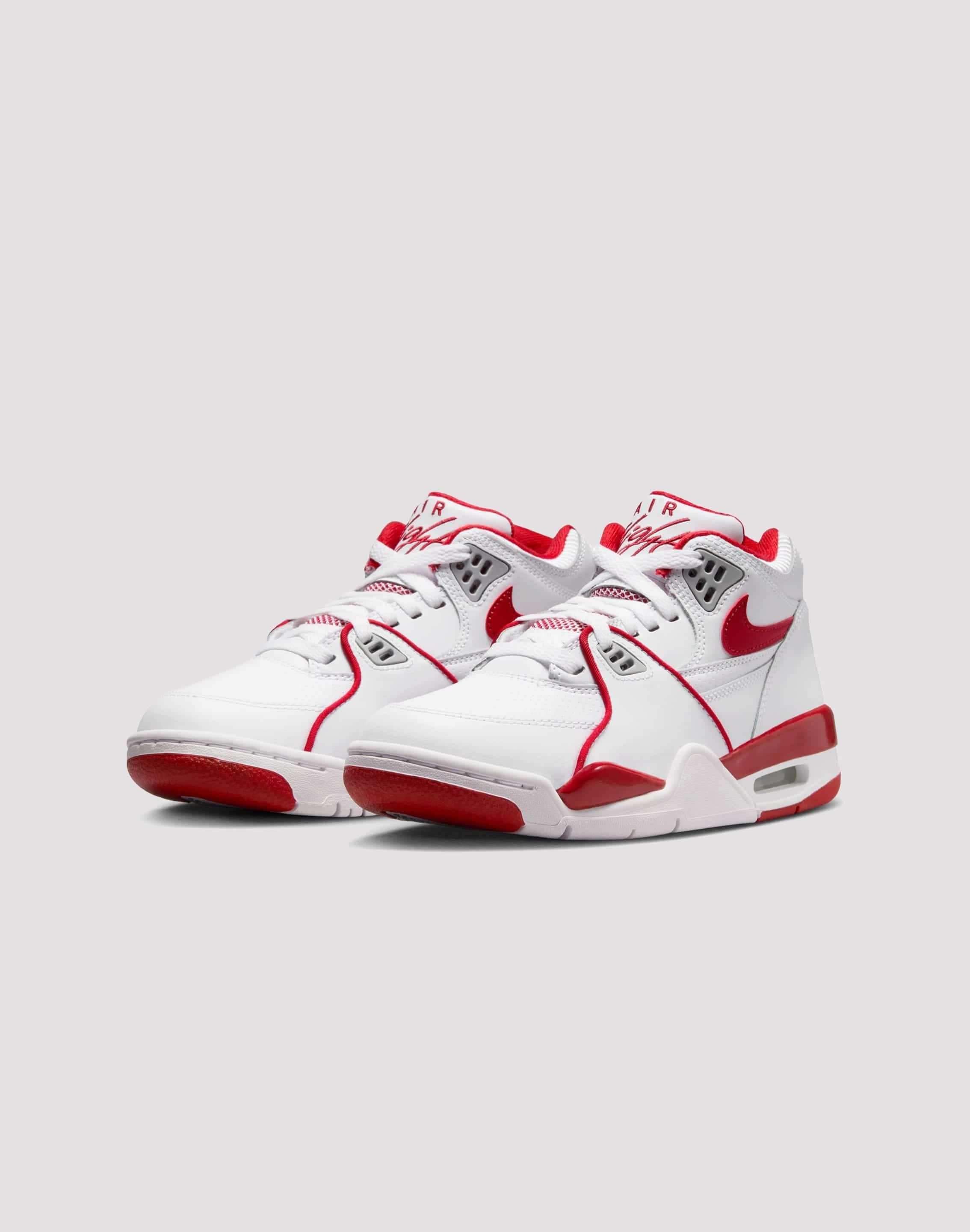 Jordan Air Flight 89 "White/Varsity Red/Wolf Grey" Grade School Boys' Seasonal wear