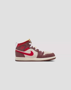 Jordan Air Jordan 1 Mid SE Pre-School Activewear gear Vintage - inspired fashion