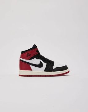 Jordan Air Jordan 1 Retro High OG 'Black Toe Reimagined' Pre-School Vintage - inspired fashion Sustainable fashion practices